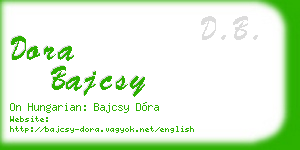 dora bajcsy business card
